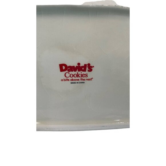 Davids Cookies Christmas Themed Purse Cookie Jar Bow & Holly Red Gold & Black - Picture 3 of 7